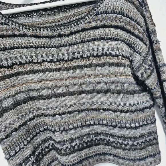 Peruvian connection baby alpaca oversized crop sweater xs - Picture 7 of 11